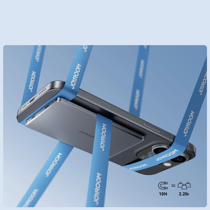 Powerbank Joyroom JR-PBM08 5000mAh 20W ultradünn mit induktivem Laden - grau