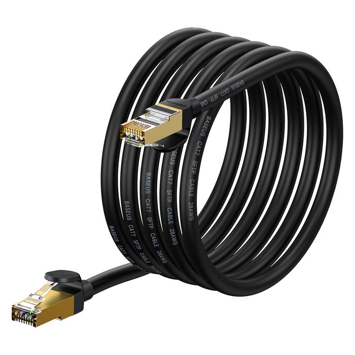 Cavo di rete ad alta velocità Baseus Speed Seven RJ45 10Gbps 3m Nero (WKJS010401)
