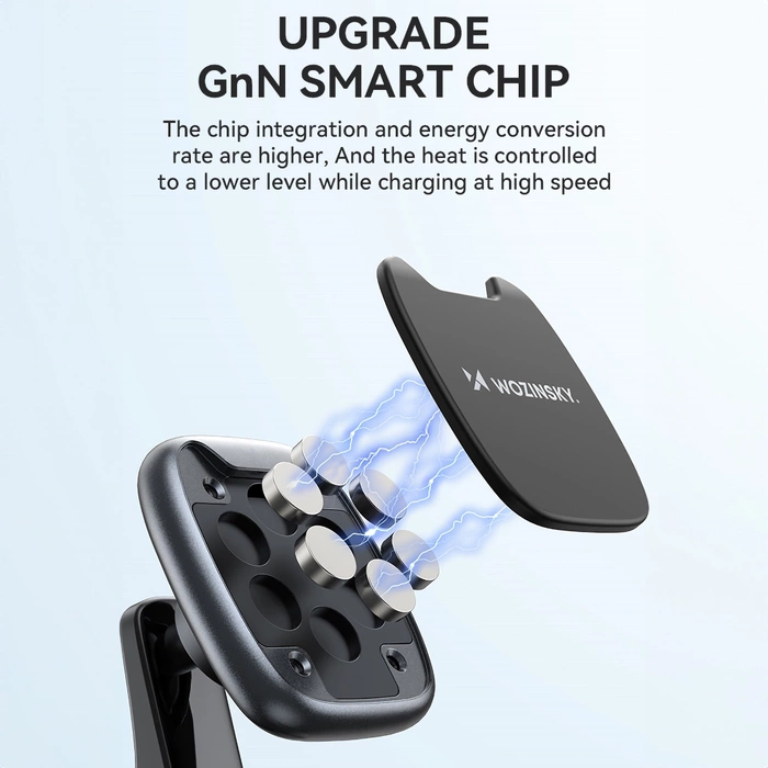 Wozinsky WUMTD support de téléphone magnétique pour tableau de bord de voiture - noir