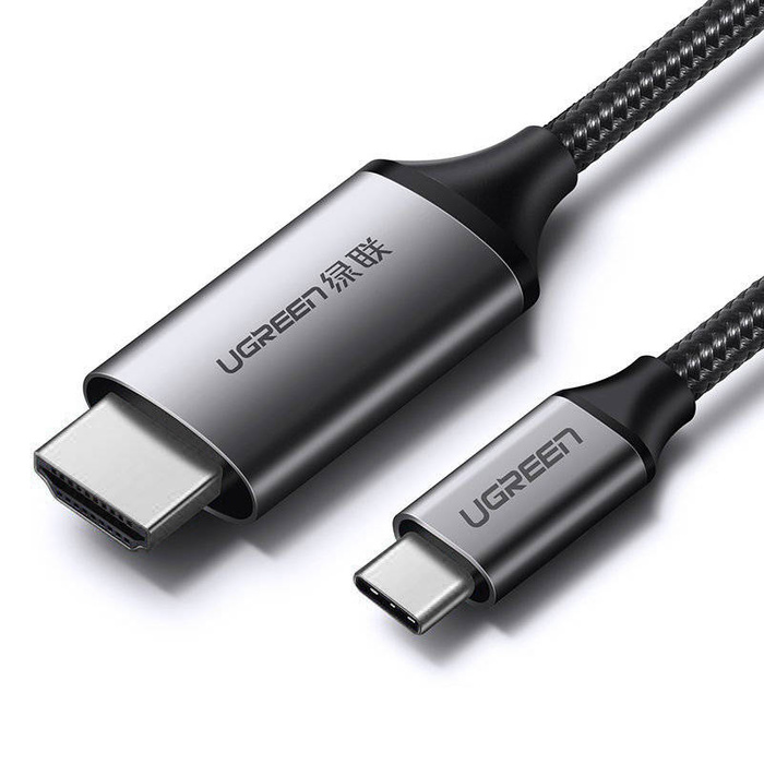 Ugreen kabel HDMI kabel - USB Typ C 4K 60 Hz 1,5 m černo-šedý (MM142 50570)