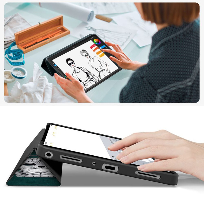 TECH-PROTECT SMARTCASE GALAXY TAB A9+ / A11+ PLUS 11.0 X210 / X215 / X216 / X230 / X235 / X236 SAD CAT