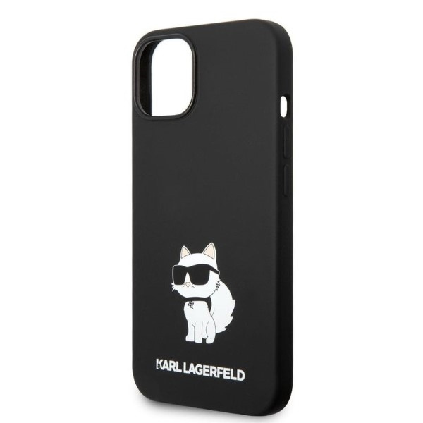 Funda Karl Lagerfeld iPhone 14 Plus 6.7" durocase negro/negro Silicona Choupette