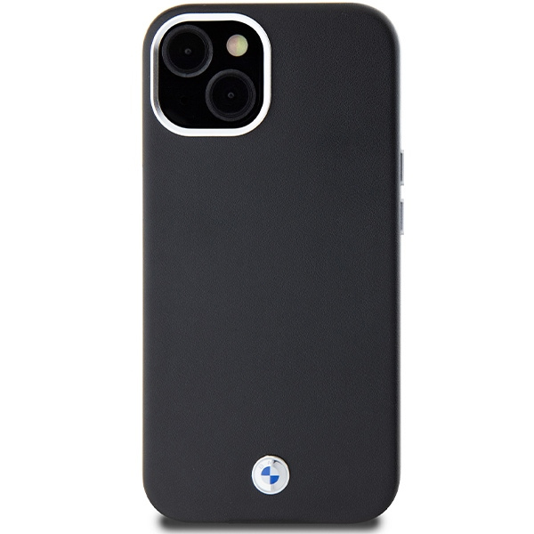 Cover Bmw Bmhmp15s23pufwk IPhone 15 / 14 / 13 6,1 "nero/nero Signature avvolto metallo MagSafe Case