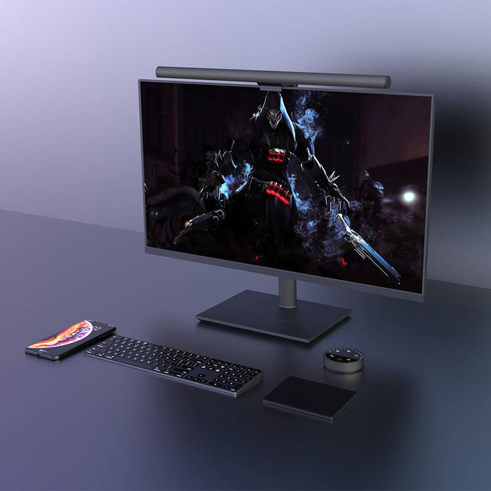 Choetech Elesene Büro drahtlos gesteuerte LED-Lampe Monitorbeleuchtung schwarz (E1129)