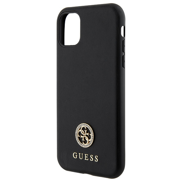 Guess GUHCN61PS4DGPK iPhone 11 / Xr 6.1" black/black hardcase Strass Metal Logo