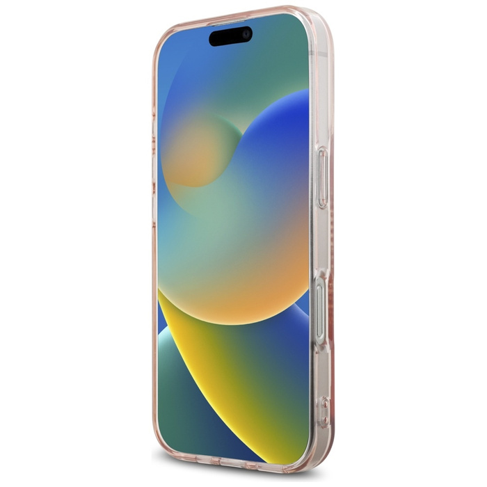 Etui Karl Lagerfeld IML Rhinestones Karl  Head do iPhone 16 Pro różowy