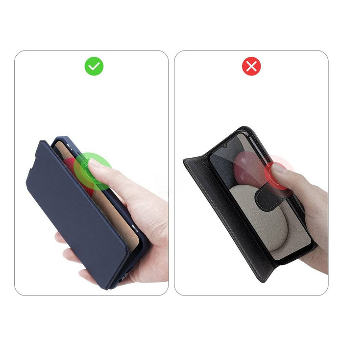 DUX DUCIS Skin X Holster Cover für Samsung Galaxy A02s EU blau