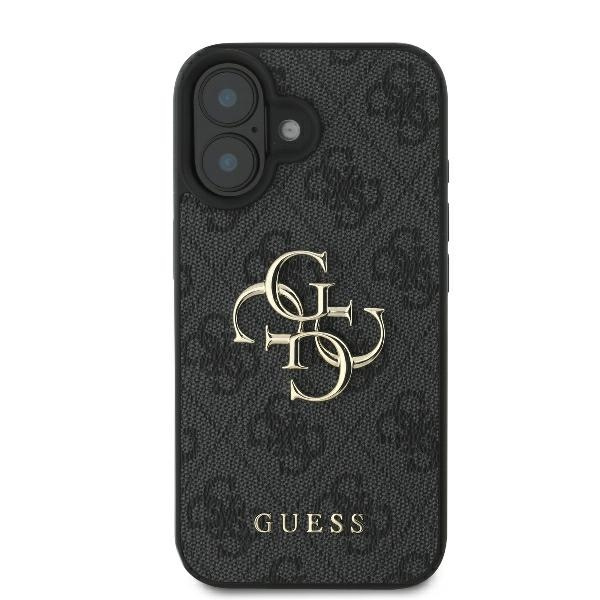 Etui Guess iPhone 16 6.1" czarny/black hardcase 4G Big Logo