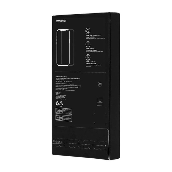 Szkło hartowane z filtrem prywatyzującym 0.3mm Baseus do iPhone 12 Pro Max