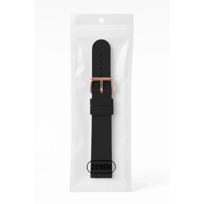 Silikonarmband für Huawei Watch GT2 / GT3 42mm - Schwarz