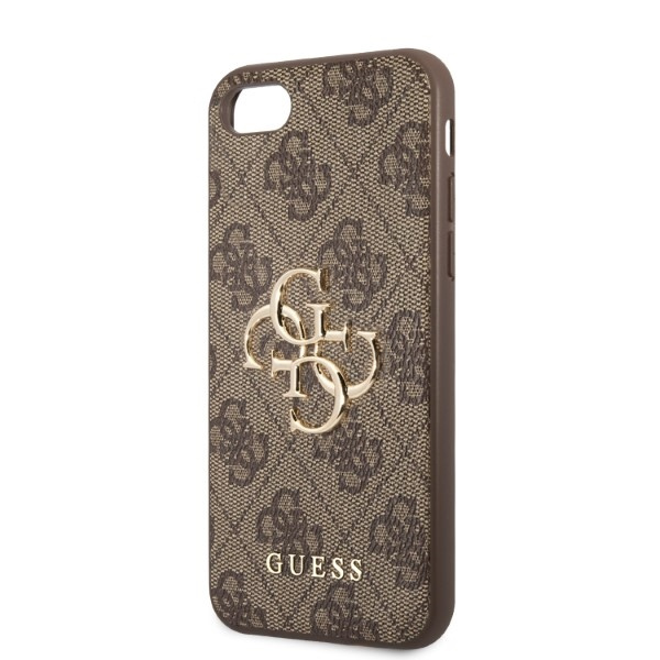 Guess GUHCI84GMGBR iPhone 7/8/SE 2020/2022 hnědá/hnědá hardcase 4G Big Metal Logo