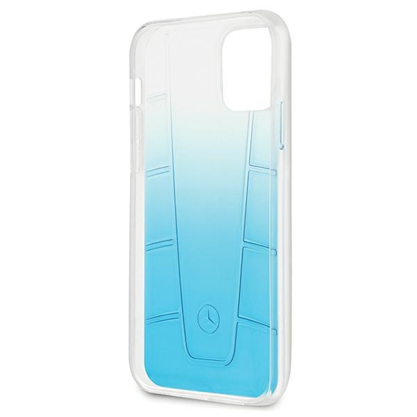 Mercedes Apple iPhone 12 Mini Transparent Line Blaue Hülle
