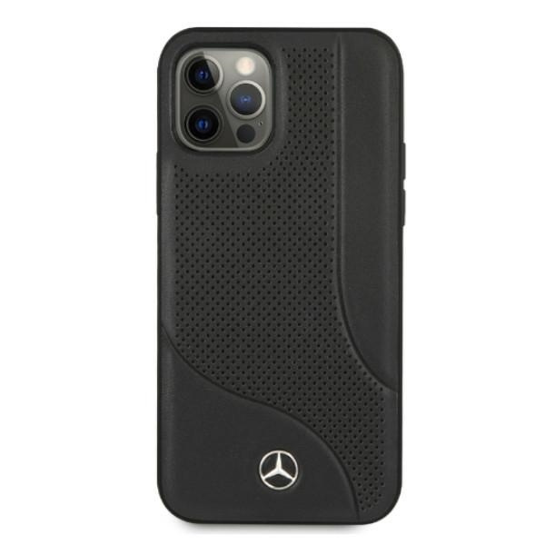  MERCEDES   12 Pro Max Estuche rígido de cuero con área perforada negro