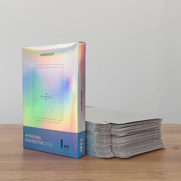 50 ks. Balicí krabice na fólii řezanou plotrem (20 cm x 14 cm)