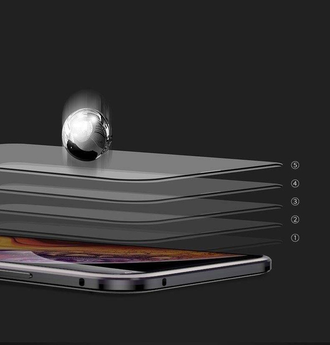 Wozinsky celomagnetické pouzdro Magnetic 360 Case Přední a zadní kryt s vestavěným sklem Samsung Galaxy A72 4G černá-průhledná