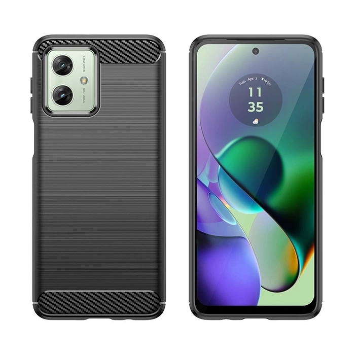 Karbonové pouzdro pro Motorola Moto G54 - černé