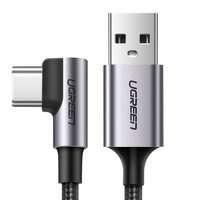 Ugreen coudé USB - USB Type C 2m 3A gris (50942)