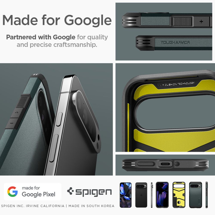 Spigen Tough Armor GOOGLE PIXEL 9 PRO XL VERDE ABISSO