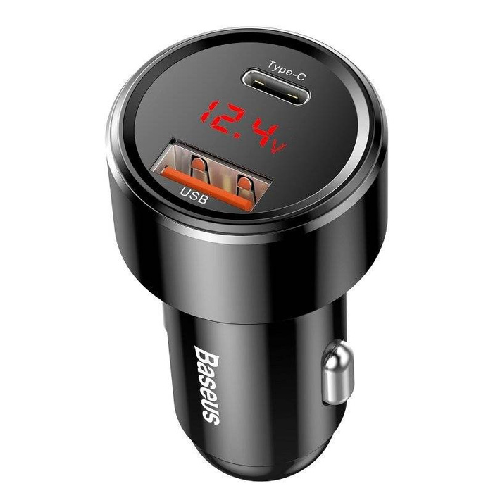 Nabíječka adaptér do auta BASEUS Magic USB USB-C QC 4.0 PD 45W černý
