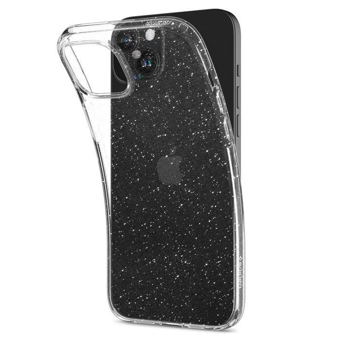 Hülle Spigen Liquid Crystal iPhone 15 Plus Glitter Kristall Case