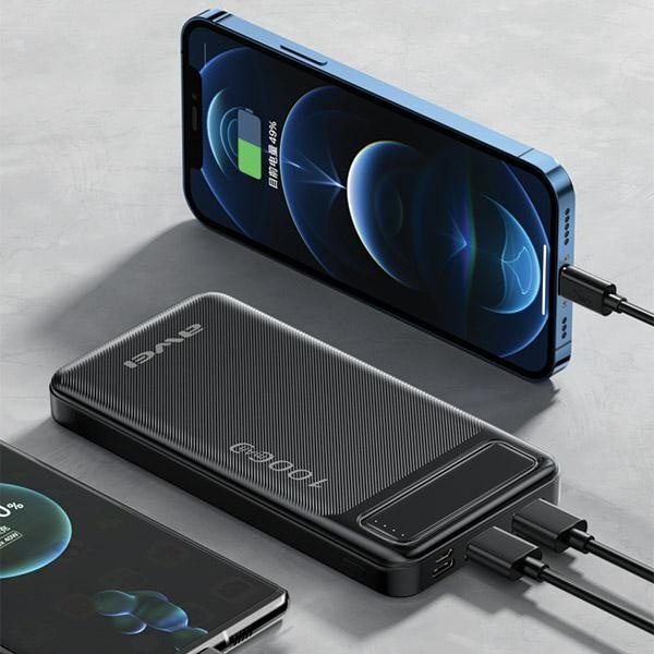 AWEI PowerBank P5K 10000mAh 2.1A czarny/black 2xUSB