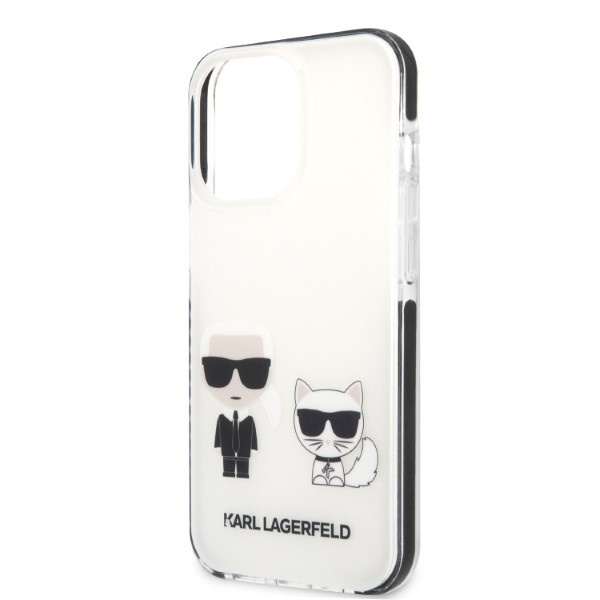 Cover Karl Lagerfeld Klhcp13ltpekcw iPhone 13 Pro / 13 6.1" Hardcase Bianco/bianco Karl&amp;choupette Case