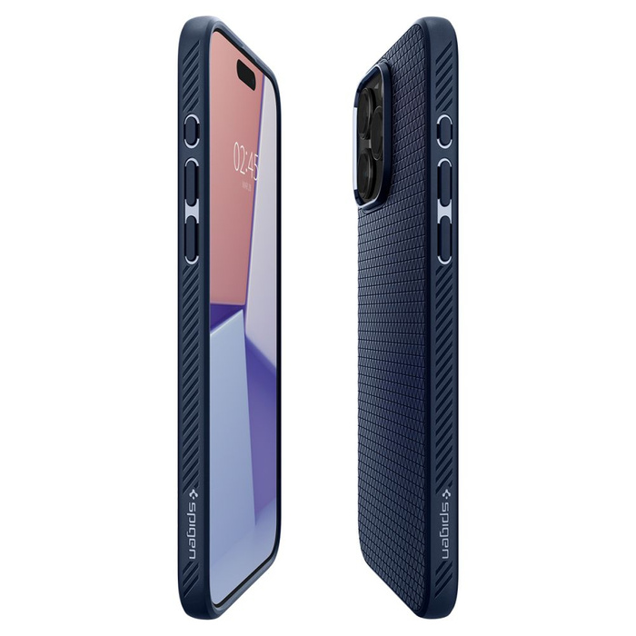 Funda Spigen Liquid Air iPhone 15 Pro Azul Marino Case