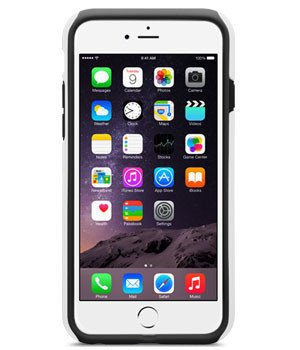 Hülle IPHONE 6 6S MELKCO SCHWARZ UND WEISS ABDECKUNG