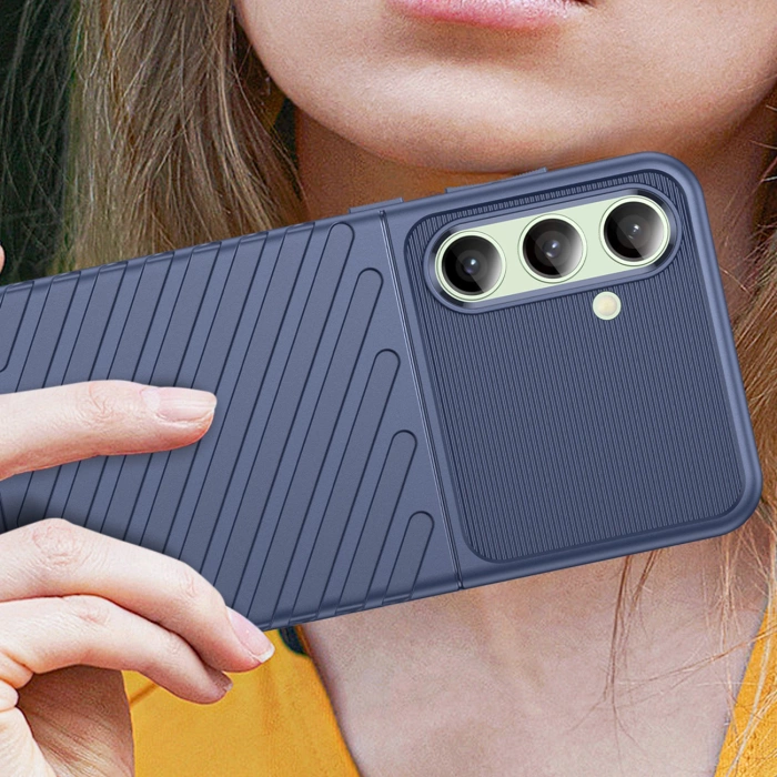 Thunder Case for Samsung Galaxy S24 FE silicone armor cover - blue