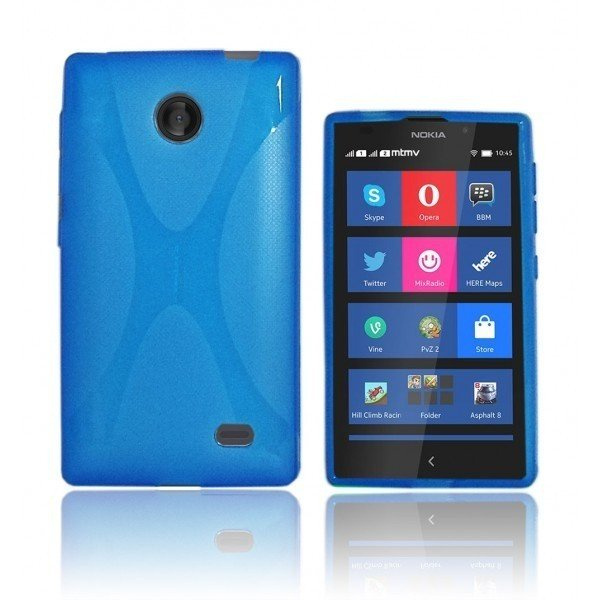 Cover X-Line Nokia X Blue Silicone Case