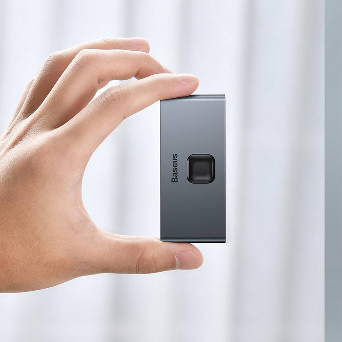 Séparateur d'interrupteurs bidirectionnels Baseus Commutateur HDMI - 2x HDMI 4K / 30 Hz gris (CAHUB-BC0G)