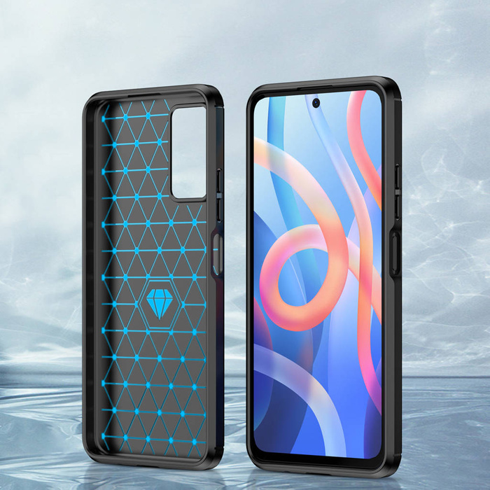 Karbon Case flexibilní pouzdro kryt Xiaomi Redmi Note 11T 5G / Redmi Note 11S 5G / Poco M4 Pro 5G černý