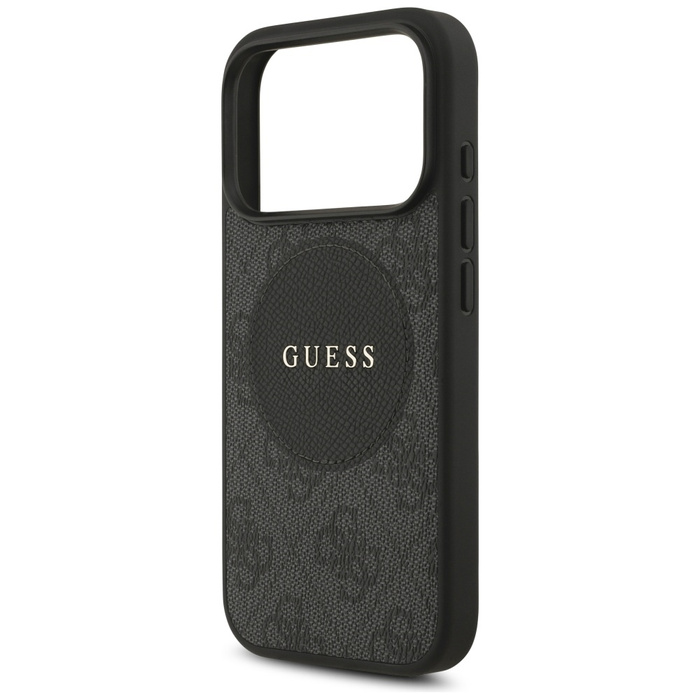 Etui Guess 4G Circle Classic Logo        MagSafe do iPhone 17 Pro czarny
