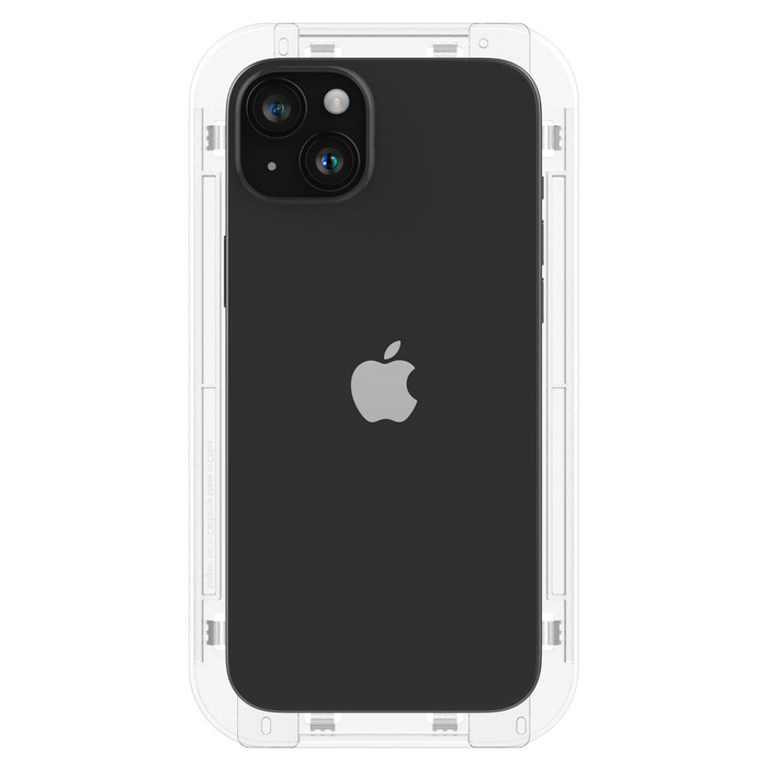 Tempered Glass Spigen Glas.tr "ez Fit" Fc 2-pack iPhone 15 Black