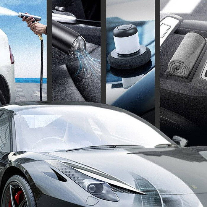 Serviette de séchage voiture en microfibre Baseus microfibre 40 cm x 80 cm gris (CRXCMJ-A0G)