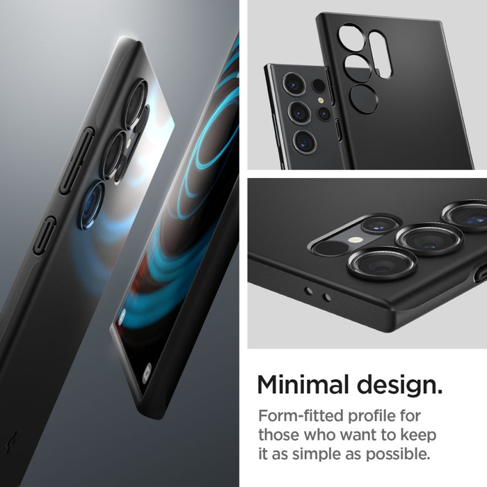 Case Spigen Thin Fit Samsung Galaxy S24 Ultra Black Case