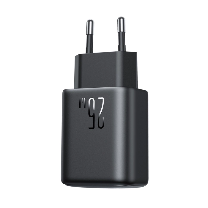Joyroom JR-TCF23 network charger USB-C 25W SFC / PPS / PD - black + USB-C / USB-C cable 1m