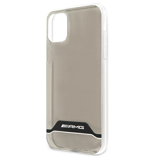 AMG AMHCN61TCBW iPhone 11 6,1" klar/transparent hartcase Electroplate Schwarz/Weiß