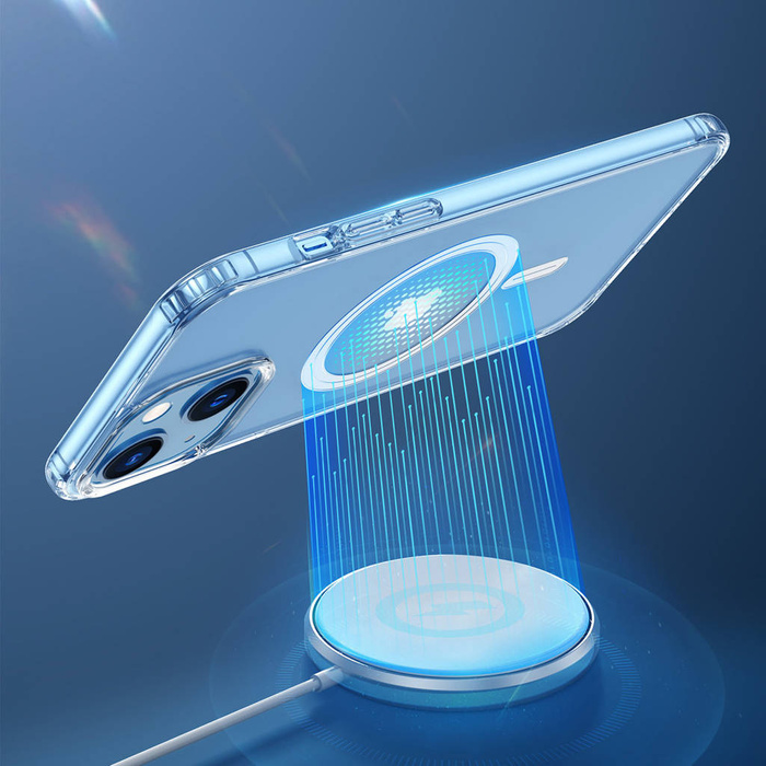 Dux Ducis Clin Magnethülle für iPhone 14 Max kompatibel mit MagSafe transparent