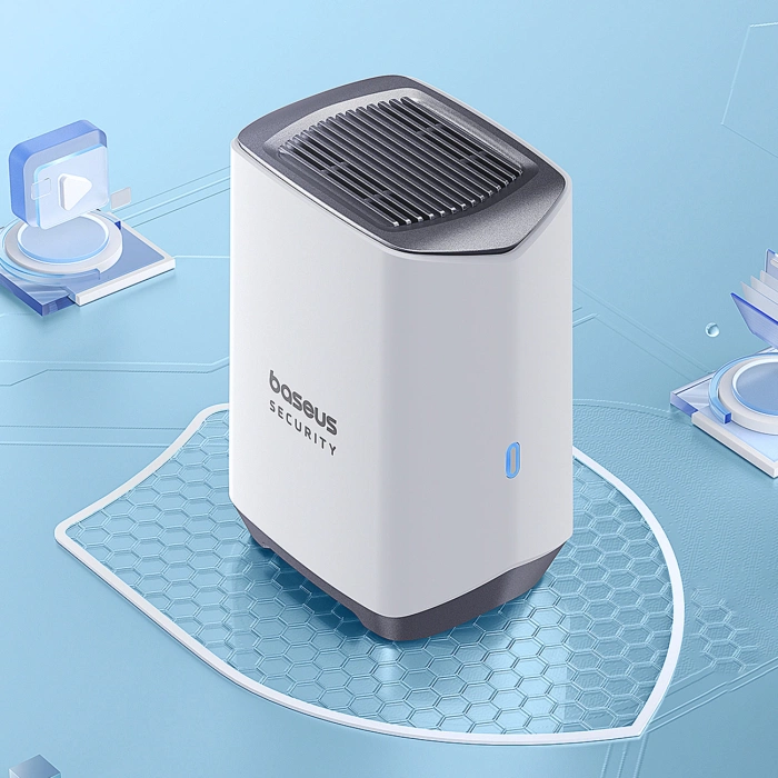 Baseus Security N1 Plus Dual 2K Outdoor Surveillance Kit (2 Cameras) – White