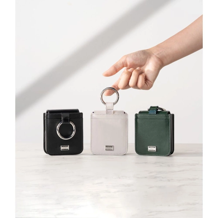 Hülle RINGKE Signature FOLIO GALAXY Z FLIP 4 SCHWARZ