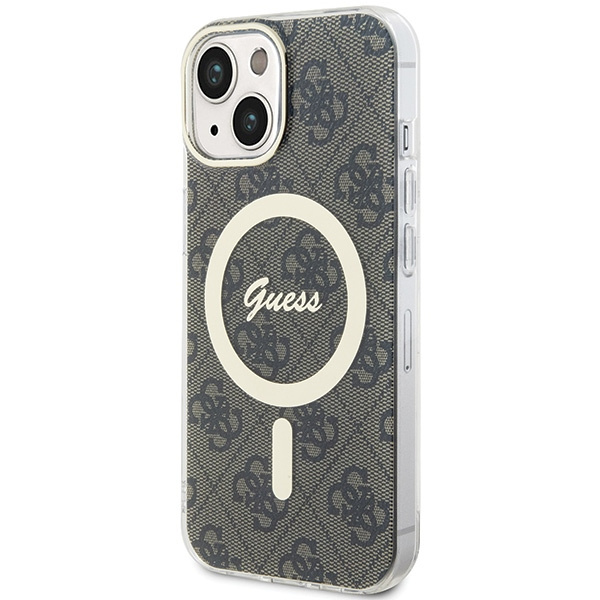 Guess GUHMP15SH4STW iPhone 15 / 14 / 136.1" brązowy/brown hardcase IML 4G MagSafe