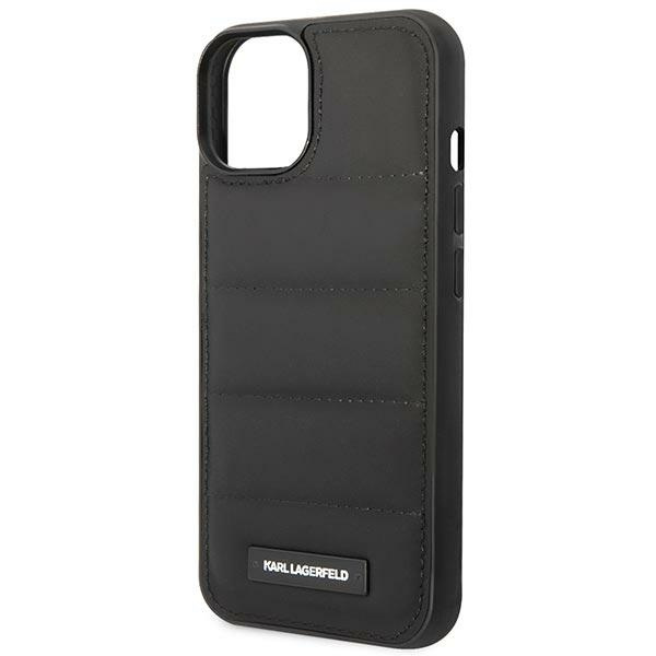 Case Karl Lagerfeld KLHCP14MPSQAK iPhone 14 Plus 6.7" hardcase black/black Puffy Elongated Logo