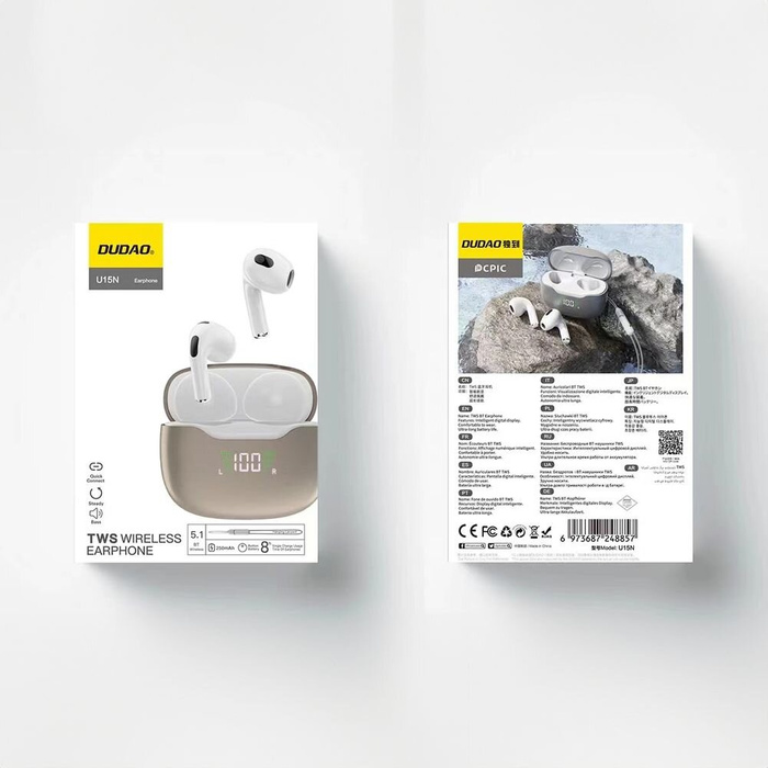 Auriculares inalámbricos Dudao U15N TWS - blanco