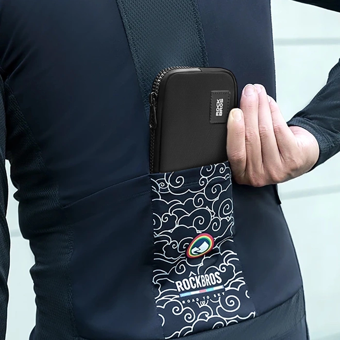 Rockbros Fahrradtasche 30990043003 für Handy, Schlüssel, Geldbörse 0,15 l – Schwarz