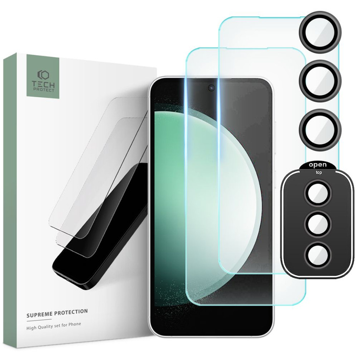 Vetro temperato Tech-protect Set Supremo Galaxy S23 Fe Clear