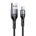 Câble Tressé USAMS Micro USB U55 2A 1m SJ450USB01 US-SJ450 Noir