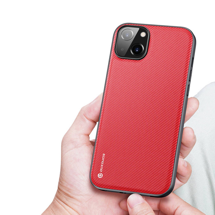 Dux Ducis Fino case cover iPhone 14 Max red nylon
