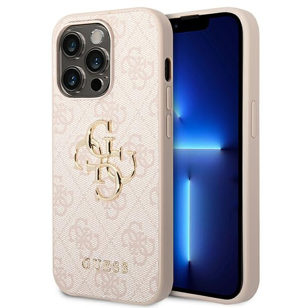 Hülle Guess iPhone 14 Pro Max 6,7" rosa/rosa hartcase 4G Big Metal Logo
