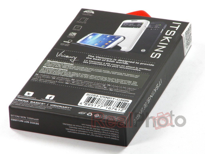 Telefontok Fedél Samsung Galaxy S4 I9500 ITSKINS Visionary Carbon Samsung Galaxy S4 I9500 ITSKINS Visionary Carbon 